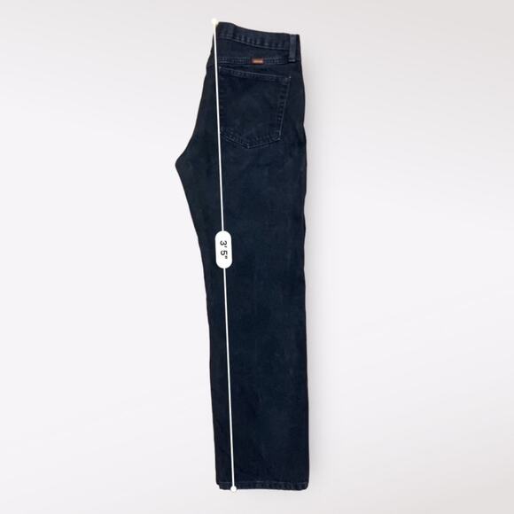 Rustler Straight Wide Leg Casual Black Jeans Size 32x30 - Picture 5 of 9